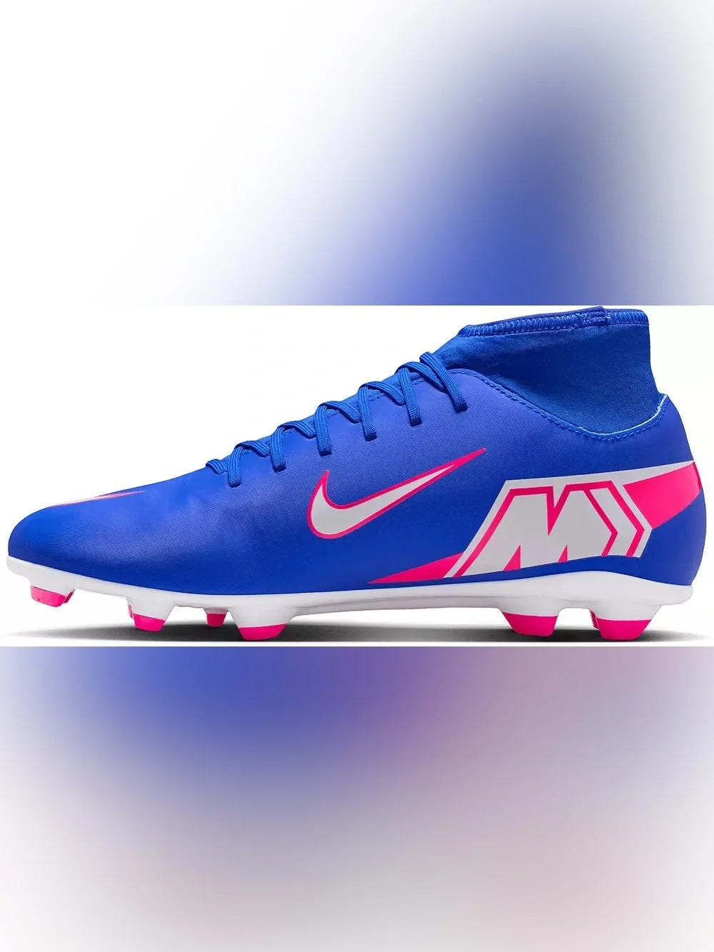 NEW Nike Mercurial Superfly 10 Club FG/MG Soccer Cleats Racer Blue M 6.5 W 8